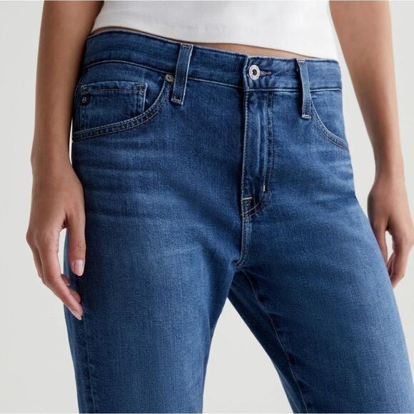 AG Adriano Goldschmied Ex-Boyfriend Slouchy Slim Blue Denim Jeans - Picture 3 of 16